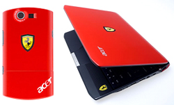  Acer trình làng bộ đôi netbook và smartphone Ferrari  
