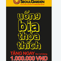 Hấp dẫn với chương trình “Tặng ngay một triệu” tại Seoul Garden