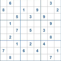 Mời các bạn thử sức với ô số Sudoku 1404 mức độ Khó