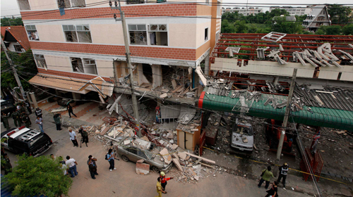  Nghi "áo đỏ" đứng sau vụ nổ bom ở Thái Lan 