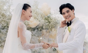 Ngô Thanh Vân cảm ơn chồng trong hôn lễ