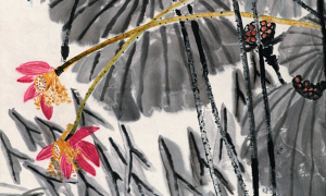 Bức vẽ hoa sen của Tề Bạch Thạch giá hơn tám triệu USD