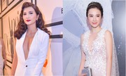 Kim Tuyến, Angela Phương Trinh khoe vòng một với váy xẻ sâu