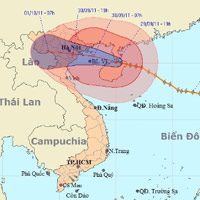 Trưa nay, bão vào Hải Phòng, Nam Định 