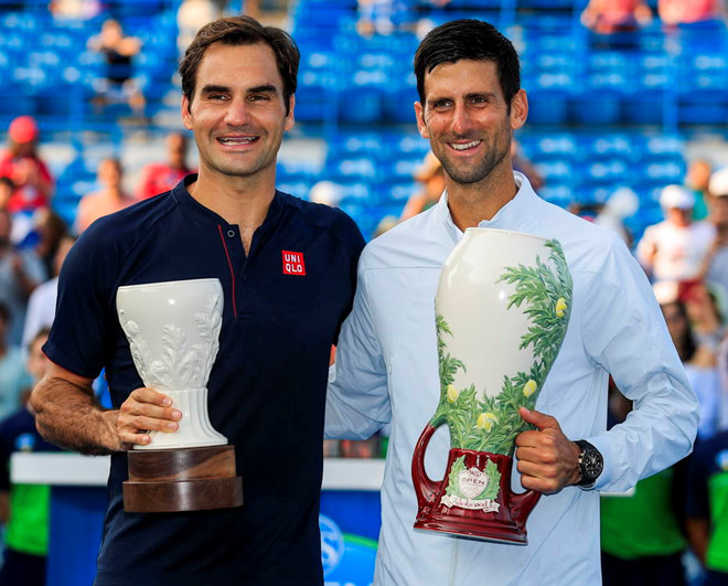 Vượt qua Federer, Djokovic hoàn tất 'Golden Masters' tại Cincinnati