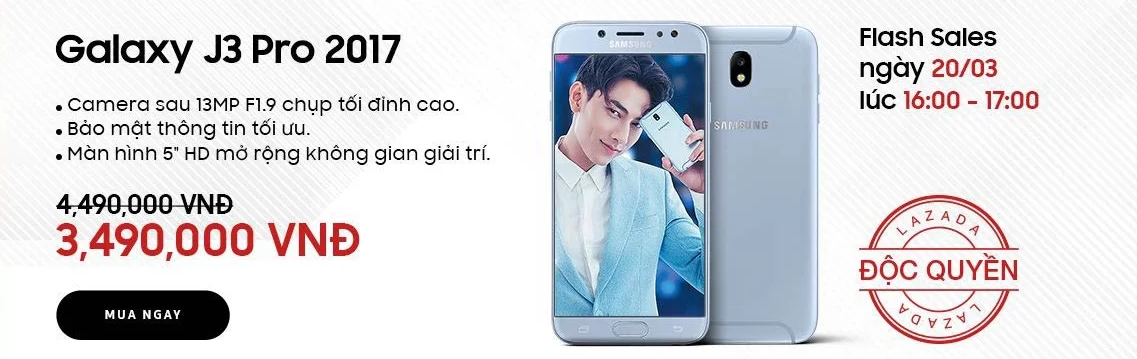 SAMSUNG GALAXY J3 PRO HÀNG CHÍNH HÃNG GIÁ CỰC SỐC TẠI LAZADA