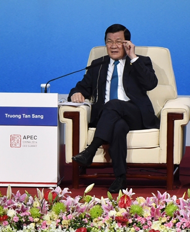 Chủ tịch nước Trương Tấn Sang nêu vấn đề Biển Đông tại APEC