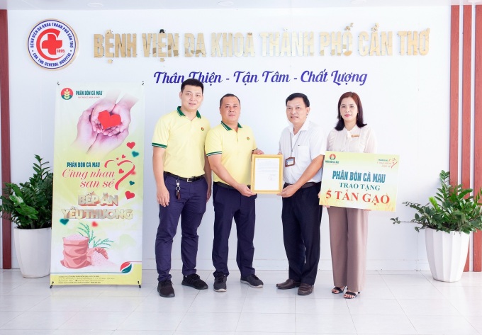 PVCFC tặng 10 tấn gạo cho bếp ăn yêu thương tại Cần Thơ