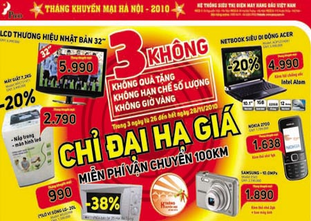 Chương trình khuyến mại '3 không' của Pico  