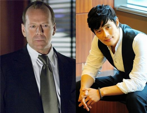 Lee Byung Hun đấu với Bruce Willis trong phim Mỹ